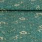 Preview: Viskose Druck Blüten mint